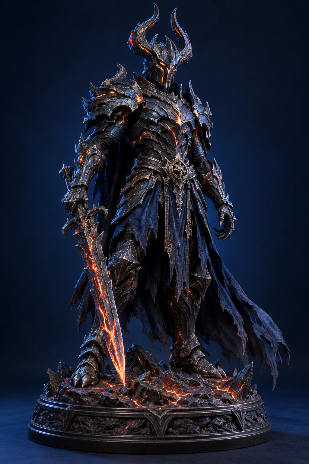 Render conceptual de una figura fantástica de muestra